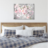 Toile Fleurs roses (Insitu(Chambre))