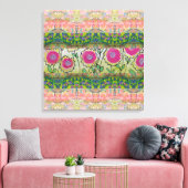Toile Fleurs roses (Insitu(Salon))