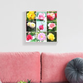 Toile Fleurs roses (Insitu(Salon))