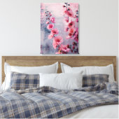 Toile Fleurs roses en fleurs (Insitu(Chambre))