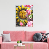 Toile Fleurs roses et soleil - Vignoble de Martha (Insitu(Salon))