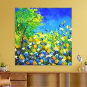 Toile fleurs sauvages (Insitu(Salon))