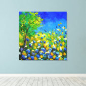 Toile fleurs sauvages (Insitu (Plancher de Bois))