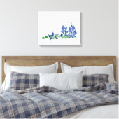Toile Fleurs sauvages Bluebonnet, Fleurs texanes (Insitu(Chambre))
