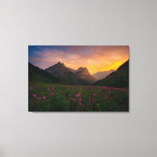 Toile Fleurs sauvages de glacier