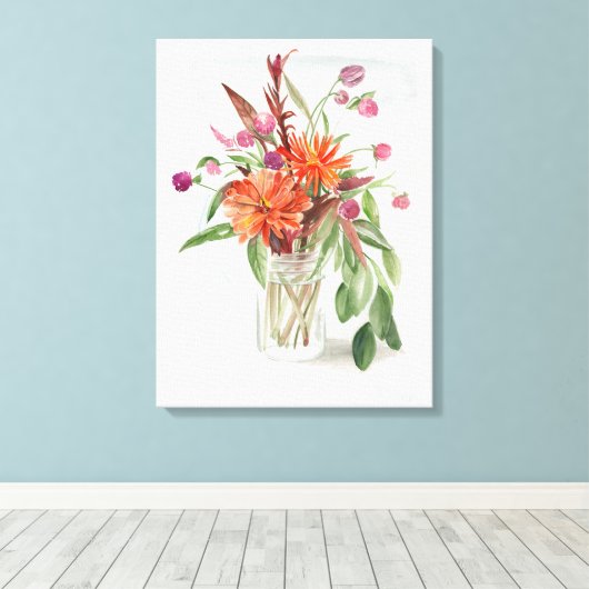 Toile Fleurs sauvages d'été (Insitu (Plancher de Bois))