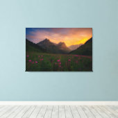 Toile Fleurs sauvages glaciers (Insitu (Plancher de Bois))