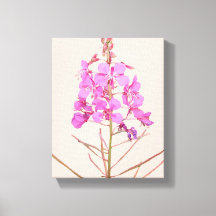Fleurs sauvages roses tendance art floral moderne
