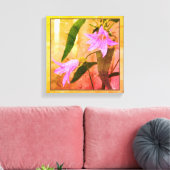 Toile Fleurs sauvages violets délicats et désespérés (Insitu(Salon))