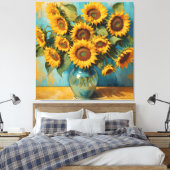 Toile Fleurs solaires d'été (Insitu(Chambre))