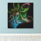 Toile Fleurs spatiales Abstraites (Insitu (Plancher de Bois))