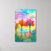 Toile Fleurs sur le terrain (Recto)