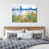 Toile Fleurs sur les bords de Seine Monet Beaux-Arts (Insitu(Chambre))