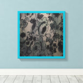 TOILE FLEURS VERTES (Insitu (Plancher de Bois))