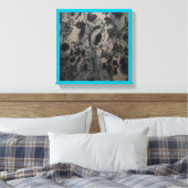TOILE FLEURS VERTES (Insitu(Chambre))