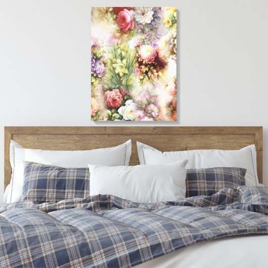 Toile Fleurs vintages (Insitu(Chambre))