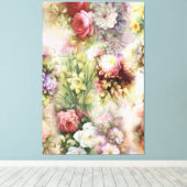 Toile Fleurs vintages (Insitu (Plancher de Bois))