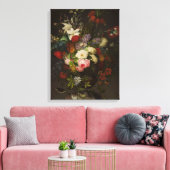Toile Fleurs vintages Henryka Beyer (Insitu(Salon))