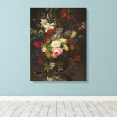 Toile Fleurs vintages Henryka Beyer (Insitu (Plancher de Bois))