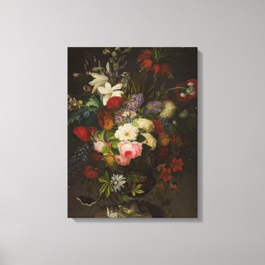 Toile Fleurs vintages Henryka Beyer (Recto)