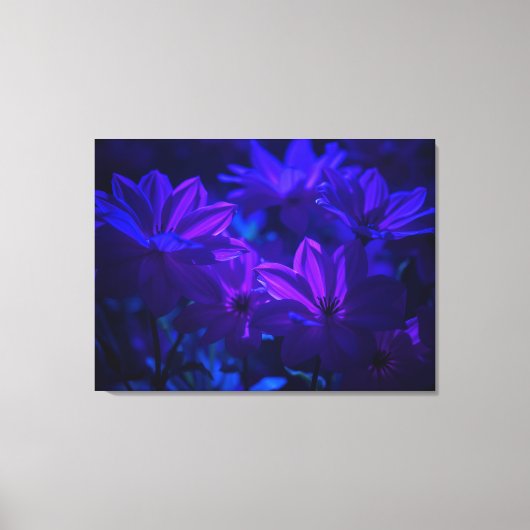 Toile Fleurs violettes (Recto)