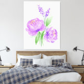 Toile Fleurs violettes (Insitu(Chambre))
