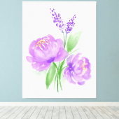 Toile Fleurs violettes (Insitu (Plancher de Bois))