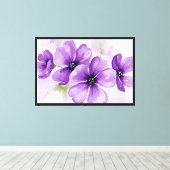 Toile Fleurs violettes (Insitu (Plancher de Bois))