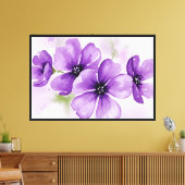 Toile Fleurs violettes (Insitu(Salon))
