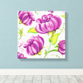 Toile Fleurs violettes (Insitu (Plancher de Bois))