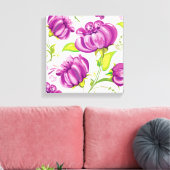 Toile Fleurs violettes (Insitu(Salon))