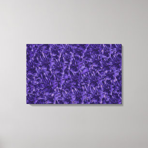 Toile Fleurs violettes foncées sur Fleurs