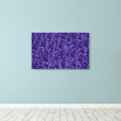 Toile Fleurs violettes foncées sur Fleurs (Insitu (Plancher de Bois))