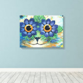Toile Fleurs Yeux Chat De Louis Wain (Insitu (Plancher de Bois))
