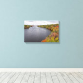 Toile fleuve mississippi et berges boisées à minneapolis (Insitu (Plancher de Bois))