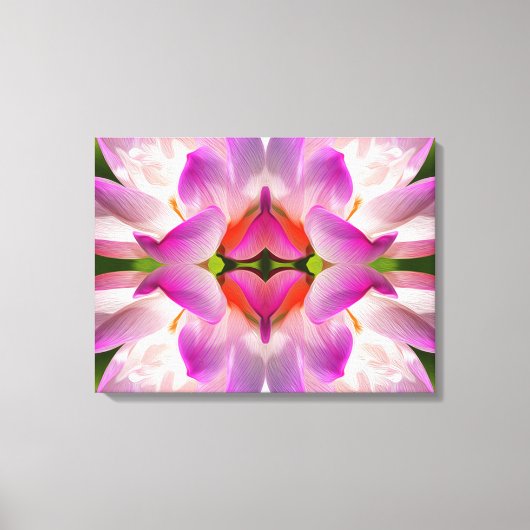 Toile FLEUVE PURPLE - Art Fractal - (Recto)