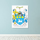 Toile Flinn Family Crest (Insitu (Plancher de Bois))