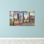 Toile Flint, MichiganScènes de grandes lettresFlint, MI  (Insitu (Plancher de Bois))