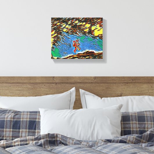 Toile "Floating on Discovery : A Scientist's Journey" (Insitu(Chambre))