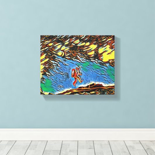 Toile "Floating on Discovery : A Scientist's Journey" (Insitu (Plancher de Bois))