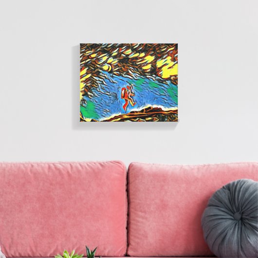 Toile "Floating on Discovery : A Scientist's Journey" (Insitu(Salon))