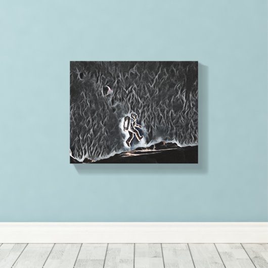 Toile "Floating on Discovery : A Scientist's Journey" (Insitu (Plancher de Bois))