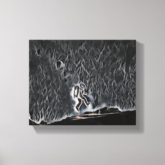 Toile "Floating on Discovery : A Scientist's Journey" (Recto)