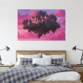 Toile Floating Pink Sky Citadel (Insitu(Chambre))