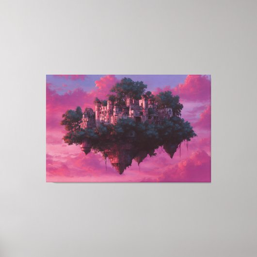 Toile Floating Pink Sky Citadel (Recto)