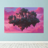 Toile Floating Pink Sky Citadel (Insitu (Plancher de Bois))