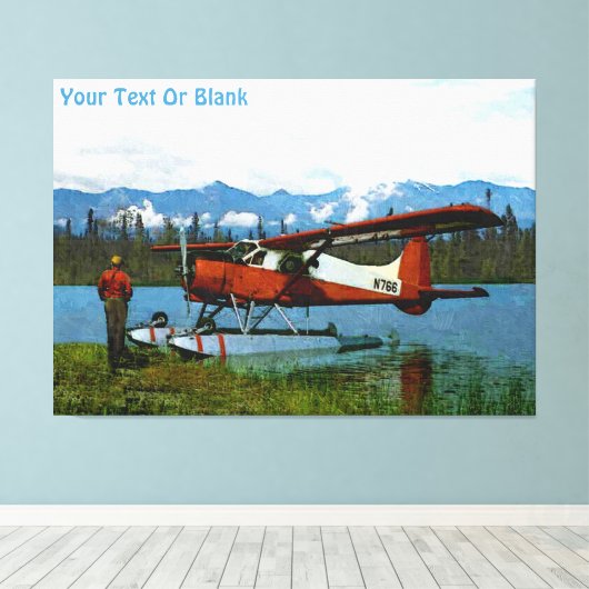 Toile Floatplane De Havilland Beaver (Insitu (Plancher de Bois))