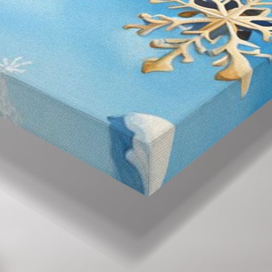 Toile Flocon de neige (Coin(Bas))
