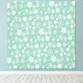 Toile Flocon de neige dessiné à la main tempête de neige (Insitu (Plancher de Bois))