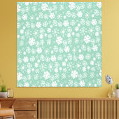 Toile Flocon de neige dessiné à la main tempête de neige (Insitu(Salon))